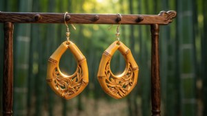 Sunlit Bamboo Earrings