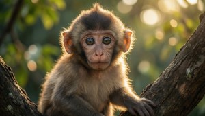 Sunlit Branch Monkey