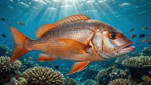 Sunlit Bream in Coral Reef