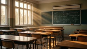 Sunlit Classroom Serenity