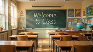 Sunlit Classroom Welcome