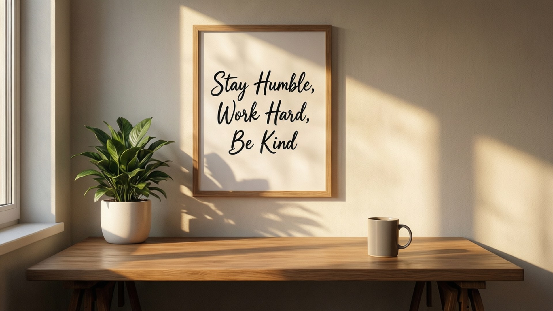 Sunlit Desk Mantra by Wallpapers.art Studio