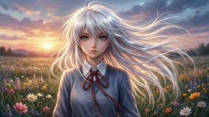Sunlit Field Freya