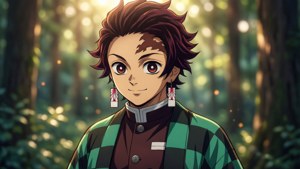 Sunlit Forest Tanjiro