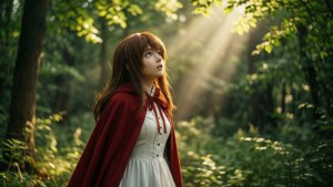 Sunlit Forest Wanderer