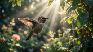 Sunlit Hummingbird