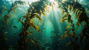 Sunlit Kelp Forest