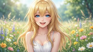 Sunlit Meadow Smile