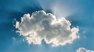Sunlit Nimbus Cloud