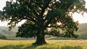 Sunlit Oak Meadow