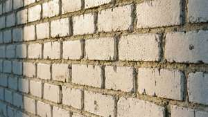 Sunlit White Brick