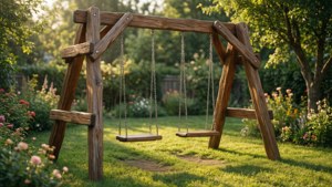 Sunny Backyard Swing