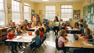 Sunny Classroom Reading