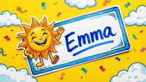 Sunny Name Tag