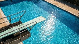 Sunny Pool Diving Board
