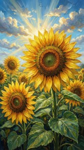 Sunny Sunflower Field