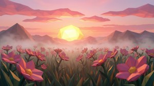 Sunrise Flower Field