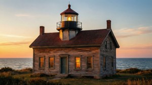 Sunrise Lighthouse Charm