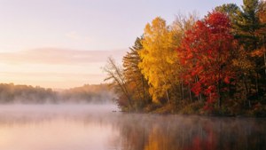 Sunrise on Autumn Lake