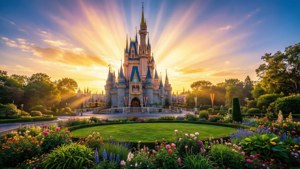 Sunrise Over Enchanted Castle