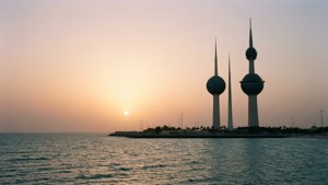 Sunrise Over Kuwait Towers