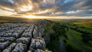 Sunrise Over Malham Cove