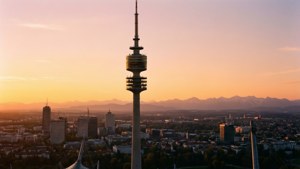 Sunrise over Munich Skyline