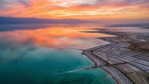 Sunrise Over Salt Flats