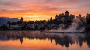 Sunrise Over Yverdon