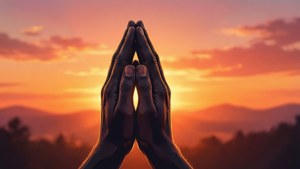 Sunrise Prayer Silhouette