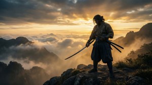 Sunrise Ronin Silhouette