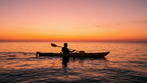 Sunrise Silhouette Kayak