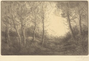 Sunrise, Woods of Clamard (Lever du soleil, bois de Clamard)