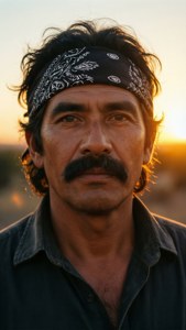 Sunset Bandana Portrait