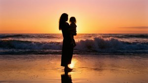 Sunset Beach Silhouette