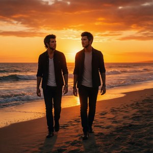 Sunset Beach Silhouettes