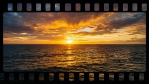 Sunset Between Bars