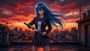 Sunset Blade Warrior