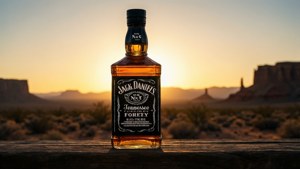 Sunset Bottle Silhouette