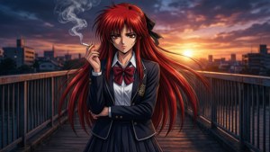 Sunset Bridge Melancholy