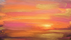 Sunset Brush Strokes