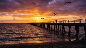 Sunset by the IJsselmeer