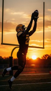 Sunset Catch Silhouette