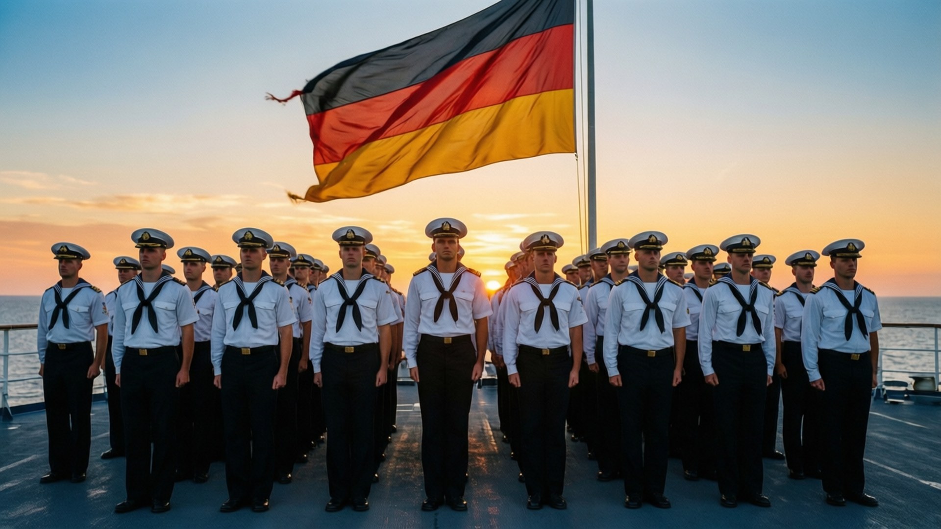 Sunset Ceremony on Deck by Wallpapers.art Studio