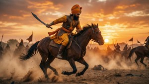Sunset Charge of the Maratha