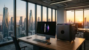 Sunset City iMac Pro