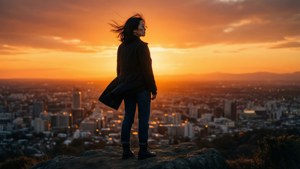 Sunset City Silhouette