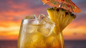 Sunset Cocktail Close-Up