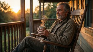 Sunset Coffee on the Porch