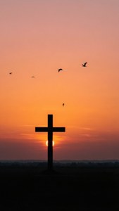 Sunset Cross Silhouette